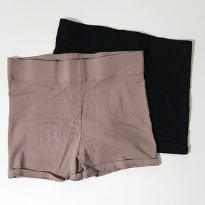 Set of 2 - Forever 21 Cotton Blend Bike Shorts Size M